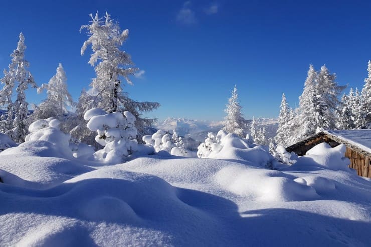 Wandern mit Skiern im Schnee &copy; Schladming-Dachstein_Marion Omulec