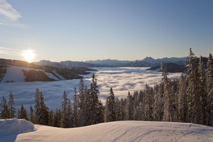 Traumhafte Aussicht von der Skipiste (c) Ski amadé